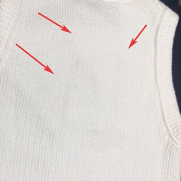 J Crew Button-up Sweater Shell Vest Size XXS White Cotton Snaps Nautical Preppy - Picture 6 of 6